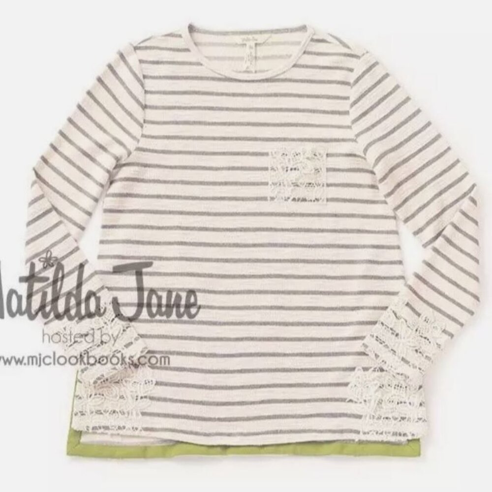 Matilda Jane Adventure Begin Classic With A Twist Top Women's Size Medium